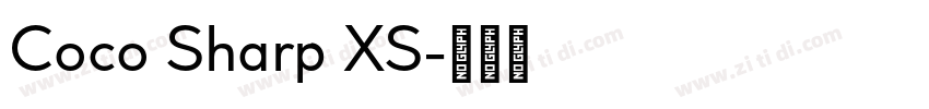 Coco Sharp XS字体转换